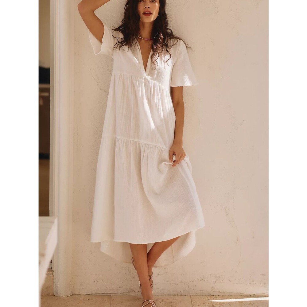 Anthropologie Celandine Kallie Flowy Maxi Dress-medium